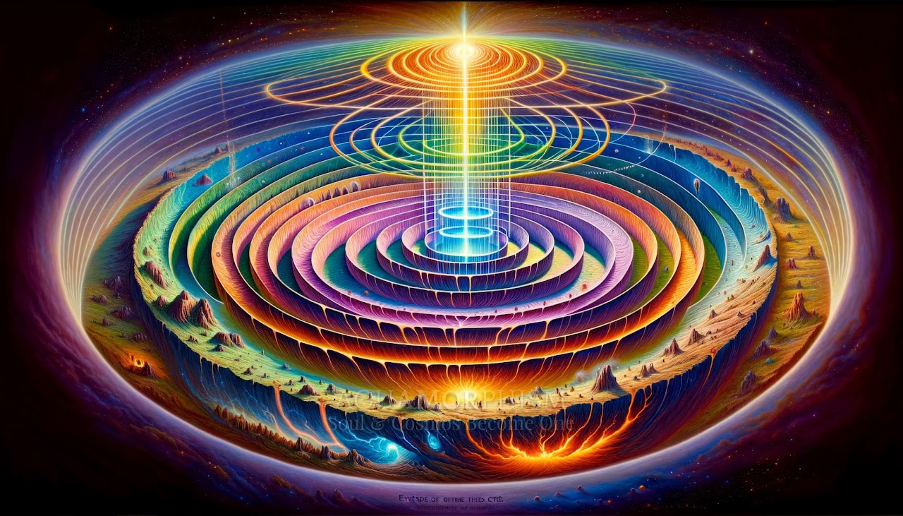 The cycle's renewal through the collective soul's creative, reincarnating power