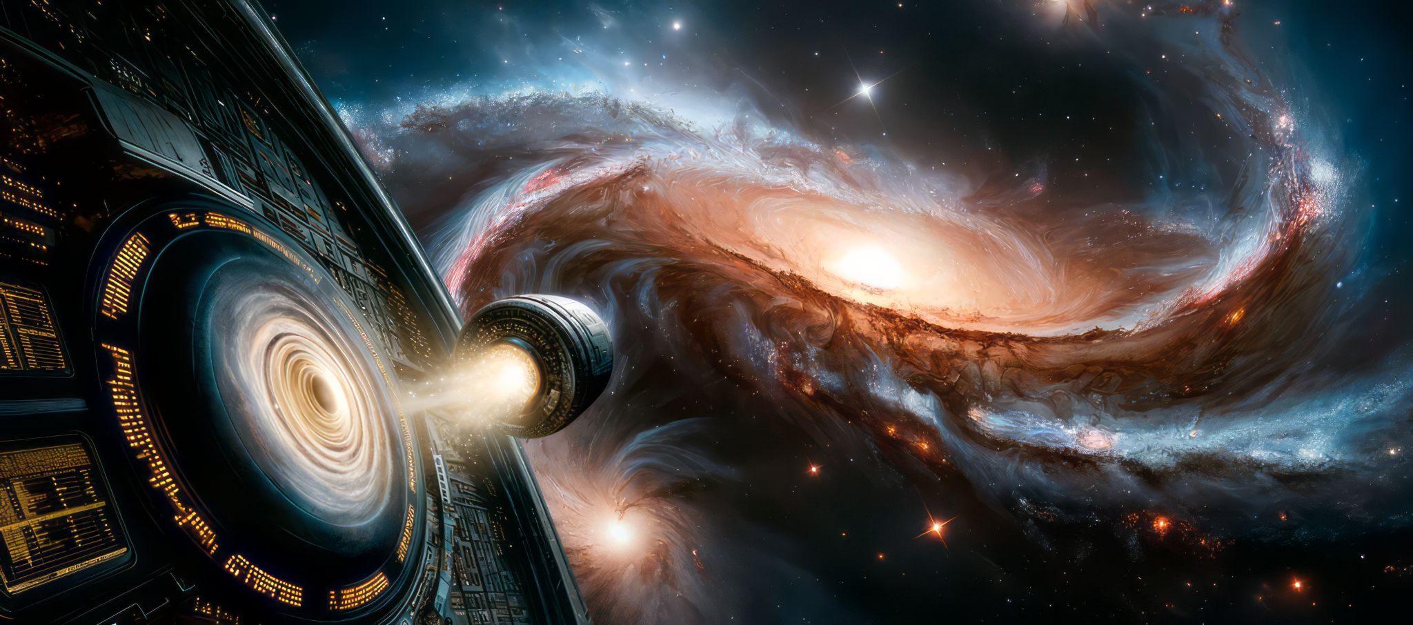 A galaxy rendered as the backdrop for the Galactic Kongress Members collection